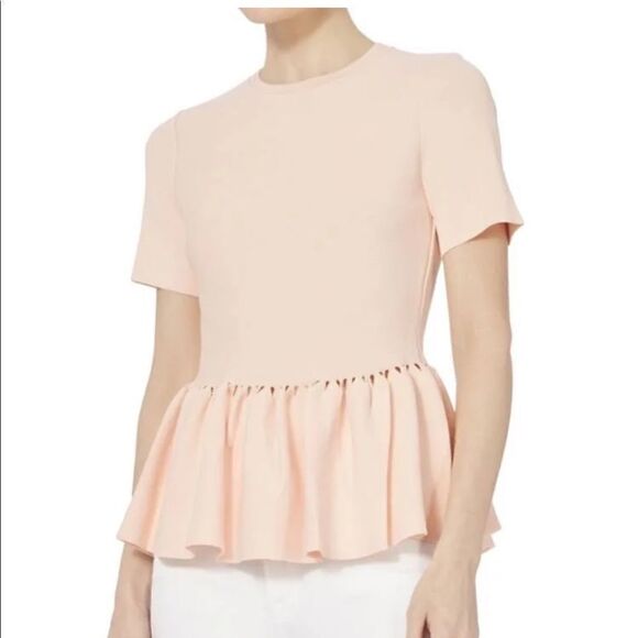 Jonathan Simkhai Cutout Peplum Top - Intermix - Picture 1 of 8